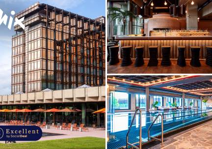 Overnachting voor 2 + ontbijt + late check-out + toegang tot wellness in Brussel