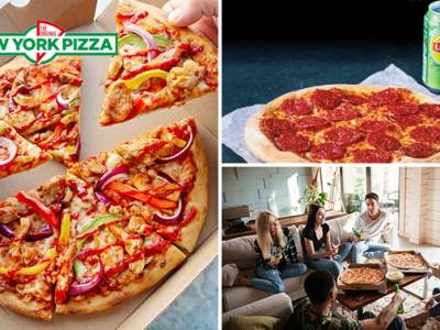 Afhalen: New York Pizza + blikje fris of garlic bread