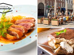 3-gangen keuzediner bij Brasserie 't Literatuurtje