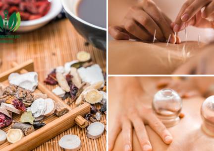 Intake + cupping, acupunctuur en/of kruidenbehandeling (30 tot 70 min)