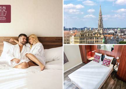 Overnachting voor 2 + late check-out nabij Brussel