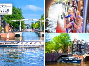 Rondvaart door Amsterdam (75 of 90 min) + evt. snackbox en frisdrank