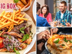 Schotel of pizza naar keuze + drankje + evt. baklava