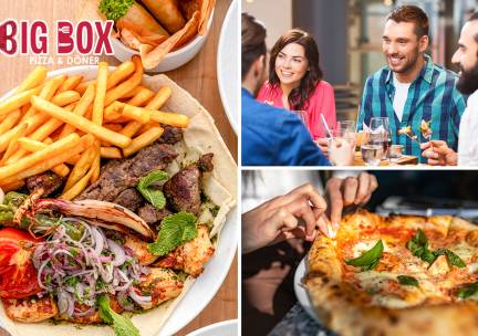 Schotel of pizza naar keuze + drankje + evt. baklava
