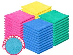 50-Pack Microvezeldoekjes - Ultieme Reiniging Zonder Strepen!