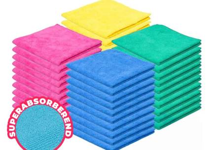 50-Pack Microvezeldoekjes - Ultieme Reiniging Zonder Strepen!