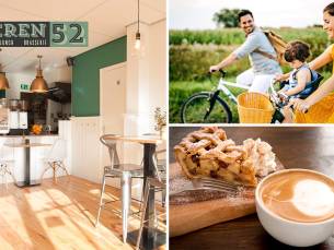 Fietsarrangement incl. warme drank + gebak + lunch bij Heren 52