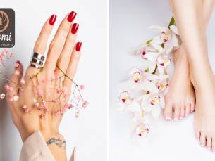 Manicure- of pedicurebehandeling + nagellak (45 min)