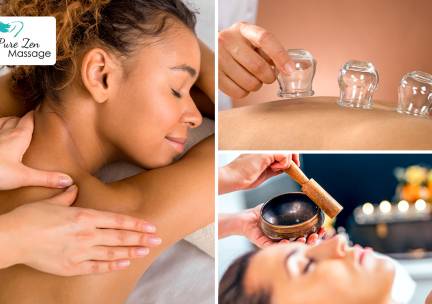Massage naar keuze, cupping, kundalini healing of TTC-behandeling