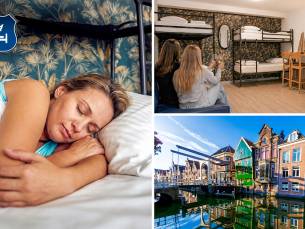 Overnachting voor 2 tot 6 personen + late check-out + welkomstdrankje + meer in hartje Alkmaar