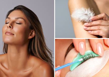 Spraytan, kriebelmassage (40 min) of wimperlift + verven
