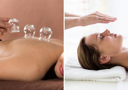 Cupping + reikibehandeling en/of massage (60 of 90 min)