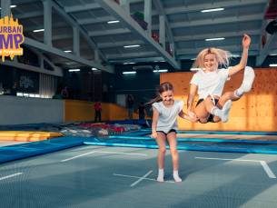 Indoor trampoline + airpark (2 of 3 uur)