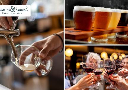 Bierproeverij of high wine bij Brownies&downieS Haarlem