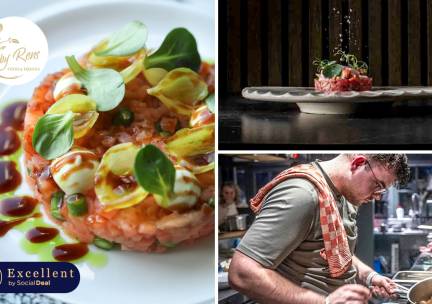 2- of 3-gangenlunch óf 3- of 4-gangendiner van de chef