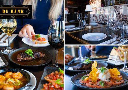 3-gangen shared dining-diner (12 gerechten) bij De Bank Santpoort