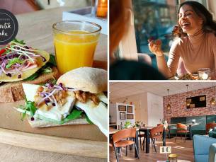 Ontbijtplank + glas verse jus d'orange bij Lunchroom Hertelik Hepke in hartje Venlo