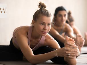 1 of 5 lessen yoga, pilates of mobiliteit