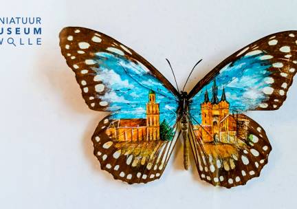 Entree voor micro pop-up tentoonstelling
