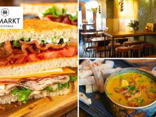 2-gangen keuzelunch bij Gastrobar De Markt