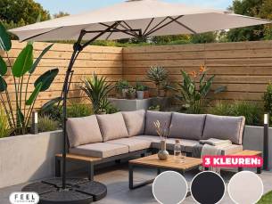 Zweefparasol 3 Meter met One Click Opzetsysteem