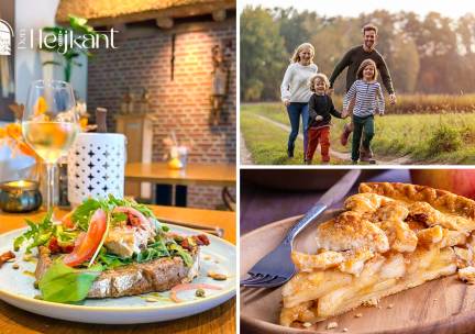 Wandelarrangement incl. koffie/thee met appelgebak + 2-gangenlunch