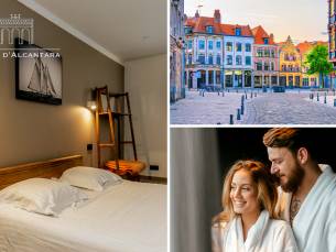 Overnachting voor 1 of 2 + welkomstdrankje + ontbijt + late check-out in hartje Doornik