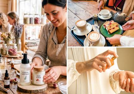 Selfcare-workshop + koffie/thee + lekkernij (1,5 uur) + evt. parfum maken