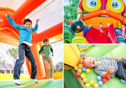 Entree Springkussenfestival bij Springkussen Mega Park Liessel (4 uur) + evt. drankje en snack