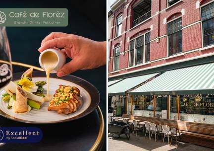 3- of 4-gangen keuzediner van de chef bij CafÃ© de FlorÃ¨z in hartje Den Haag