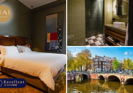 Overnachting voor 2 + ontbijt in hartje Amsterdam