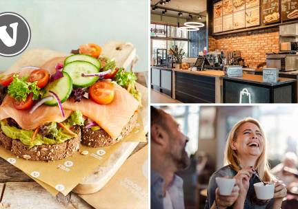 Ontbijt- of lunchgerecht met koffie of thee bij Verhage Amersfoort