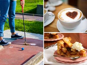 18 holes minigolf + koffie met gebak bij Boscafé het Rimpelt