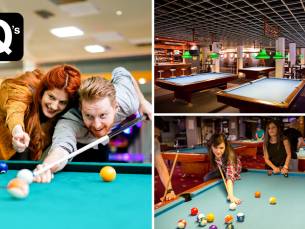 1 of 2 uur poolen bij Q's Pool- en Snookercentrum
