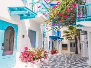 TOPLOCATIE midden in het centrum van Mykonos incl. vlucht en transfer