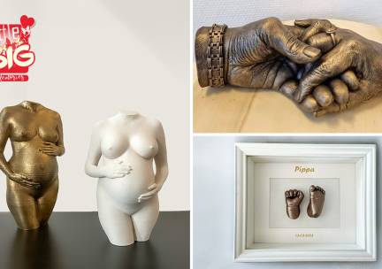 Zwangerschapsbeeld, newbornbeeld, handbeeld (2 pers.) of geboortelijst (kind t/m 12 maanden)
