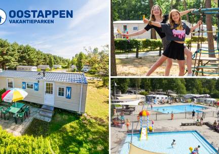 Weekend of midweek voor 4 tot 6 personen bij Oostappen Vakantieparken
