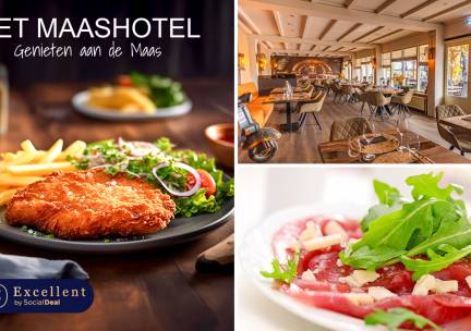 3-gangen keuzediner bij Het Maashotel