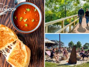 Wandel- of fietsarrangement + koffie/thee + gebak + 2-gangenlunch
