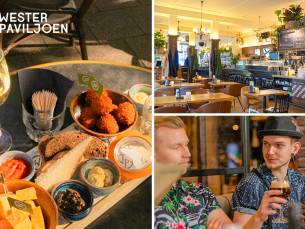 Luxe borrelplank + glas speciaalbier bij Grand CafÃ© Wester Paviljoen