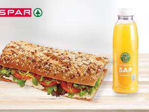 Belegd broodje + vers sinaasappelsap voor afhaal bij SPAR City Den Bosch