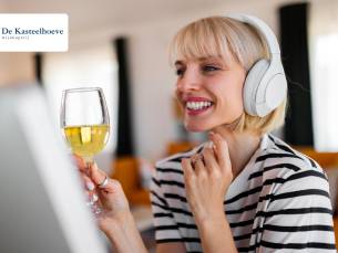 Online wijncursus + wijnproeverij van De Kasteelhoeve