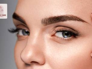 (Korean) wimper- of wenkbrauwlift + verven