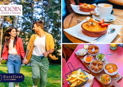 Wandelarrangement incl. warme drank en lunchplank bij Modern - Fine Dining & Friends