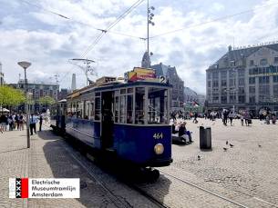 Historische tramrit door hartje Amsterdam