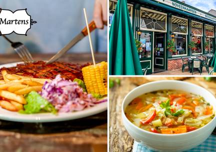 2- of 3-gangenlunch of -diner à la carte