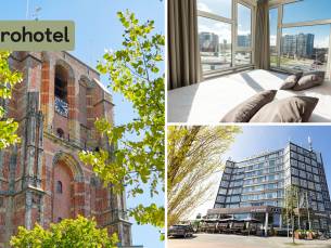 Overnachting voor 2 + ontbijt + late check-out in Leeuwarden