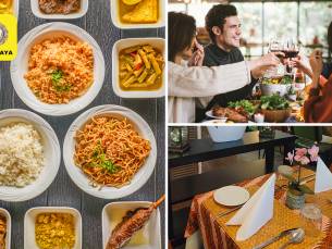 3-gangen rijsttafeldiner bij Surabaya