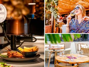 Borrelplank + glas bubbels bij Dunes Beachclub in Kijkduin