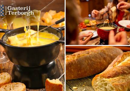 Kaasfondue met onbeperkt stokbrood bij Gasterij Terborgh